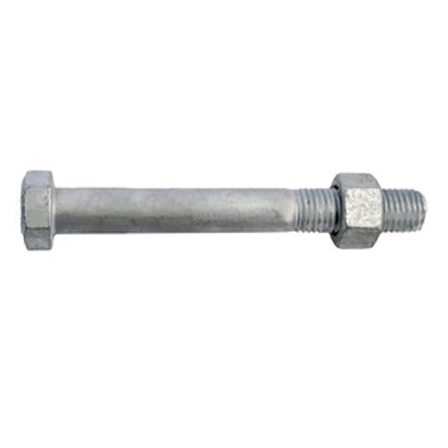 Engineer Bolt and Nut M16 x - Ecko 180mm Hex Head 4.6 Galvanised Steel