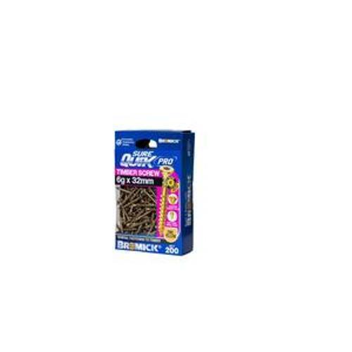 SureQuik Pro Wood Screw - Bremick 6G 32MM ZINC T15