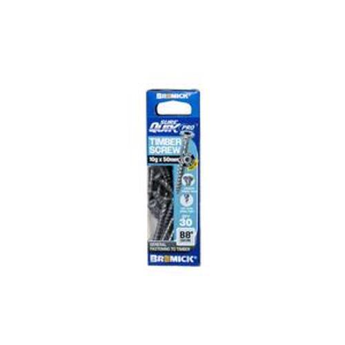 SureQuik Pro Wood Screw - Bremick 10G 50mm B8 T25 30 Packet