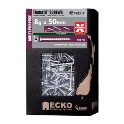 Timbatorx Screws Torx Drive - Ecko 8g 50mm Outdoor XGuard 500 Box