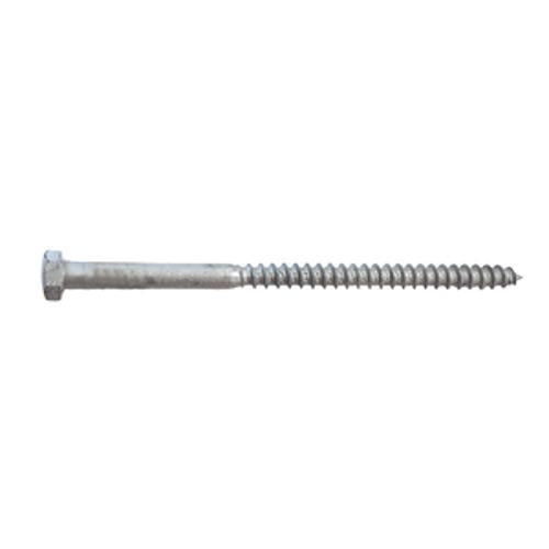 Coach Screw 12 x 200mm Hex Head 4.6 Galvanised Steel - Ecko