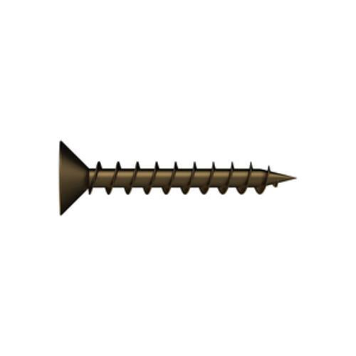 Long Thread Hinge Screw 8g x 25mm Philips Drive Countersink Head Bronze