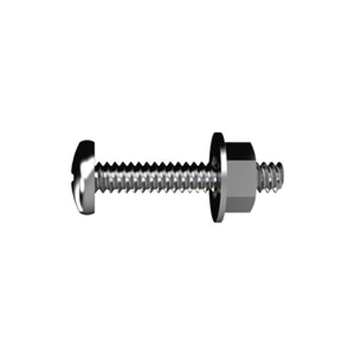 Metal Thread Screw 3/16 x 2 Inch Pan Head Phillips Drive T302 Stainless Steel