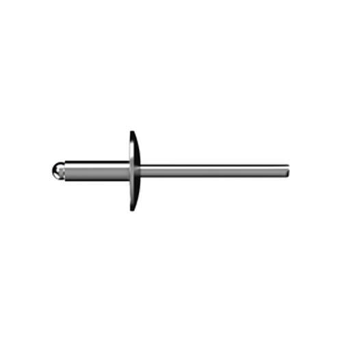 Rivet 6-6mm Flange Head 5052 Aluminium Body Steel Stem RPFAS0606I4 - Bremick