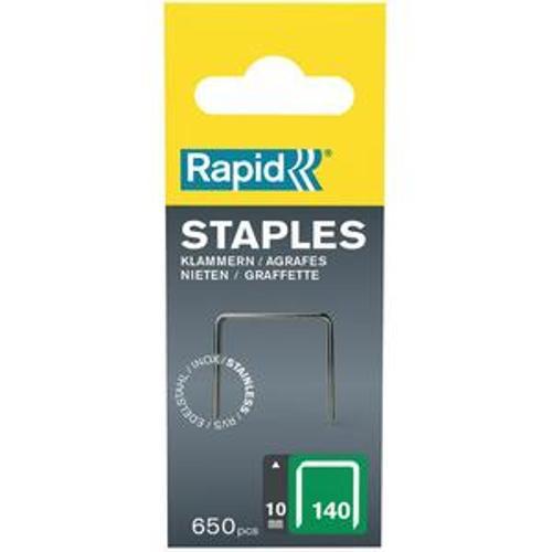 Tacker Staples 140/10 Stainless Steel 650Pk - RAPID