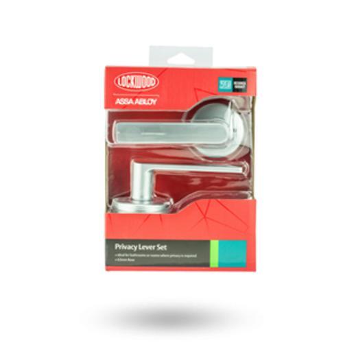 Velocity Standard Rose Series Lever Set Satin Chrome Pearl L3 DP LVEL1/L3SPDP