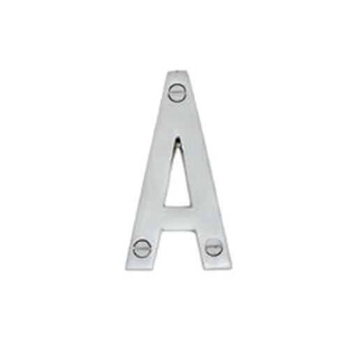 Hardware Modern Letter A Polished Brass 76mm 5301-A-PB