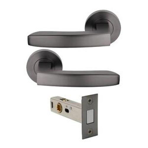 Futura Corbel Passage Set Magnet Latch Graphite Nickel