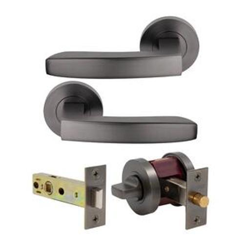 Futura Corbel Privacy Set Graphite Nickel