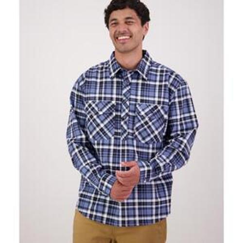 Egmont Shirt Mens Twin Pack Half Shirt Eden/Mid Ocean - Swanndri 2XL