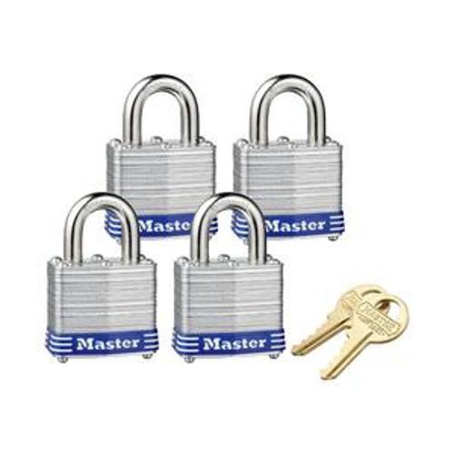 Pin Tumbler Keyed Padlock Laminated Steel - Master Lock 40mm