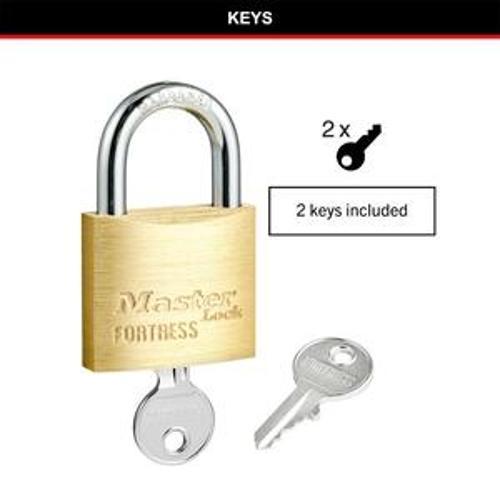 Fortress Keyed Padlock Solid Brass - Master Lock 40mm