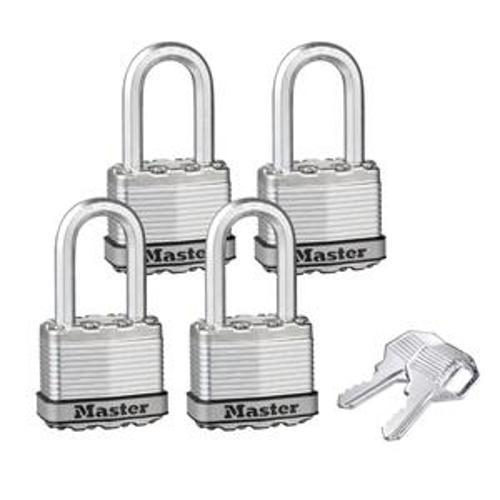 Padlock Magnum Keyed - Master Lock 45mm 4 Pack