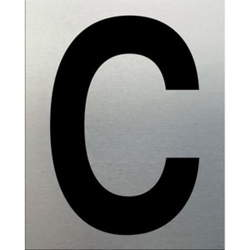 Self-Adhesive Aluminum Letter C - Markit Graphics 50mm