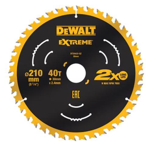 Extreme Circular Saw Blade - DeWalt 210mm 40T