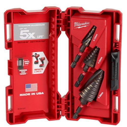 SHOCKWAVE Metric Step Drill Bit 3 Piece Set - Milwaukee