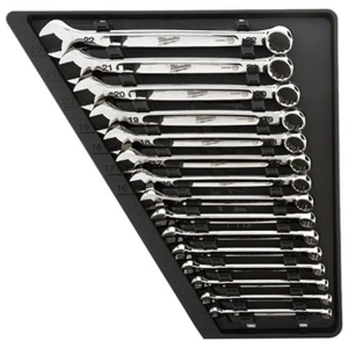 Metric Combination Wrench 15 Piece Set - Milwaukee