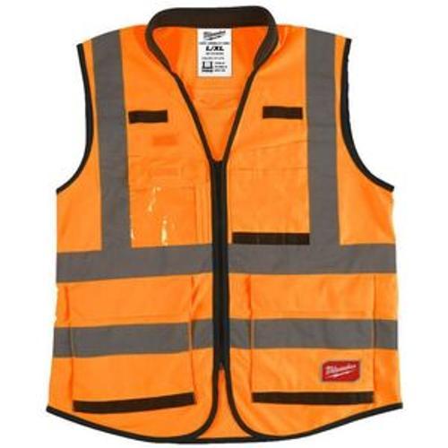 Premium High Visibility Vest Orange - Milwaukee S/M