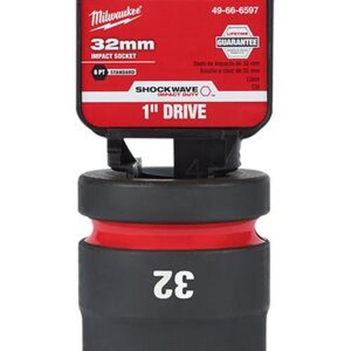 Shockwave Standard 6 Point Impact Socket - Milwaukee 1 Inch Drive 32mm