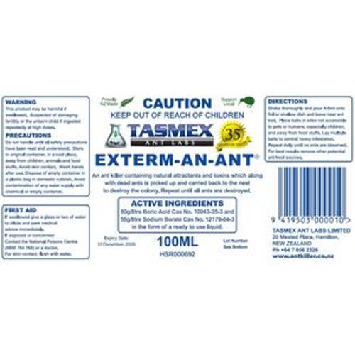 Exterm-An-Ant Insecticide - Tasmex Ant Labs Ltd 100ml