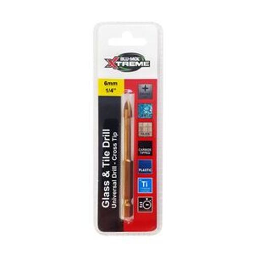 Glass and Tile Drill Bit Cross Tip 6mm