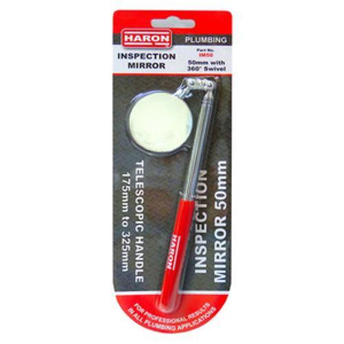 Inspection Mirror Telescopic - Haron 50mm Round 200-400mm