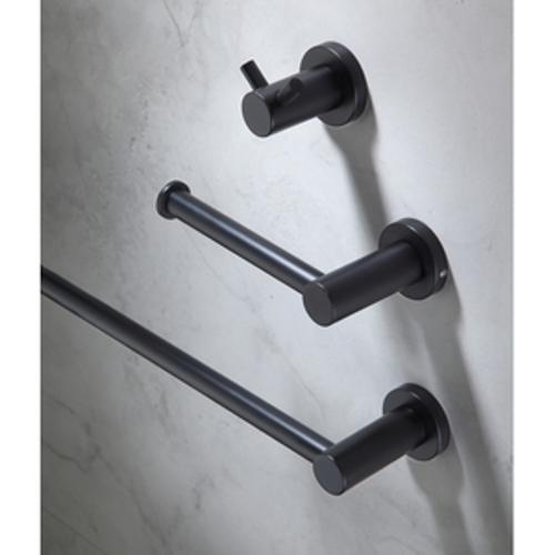 Centro Nero Towel Rail 645 x - Heirloom 42mm Black YCTR600N