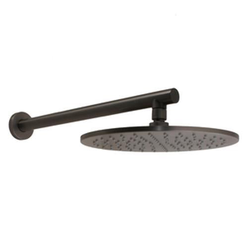 Prestigious Round Rain Shower Head Wall Mounted Gunmetal PR SRWM RD GM