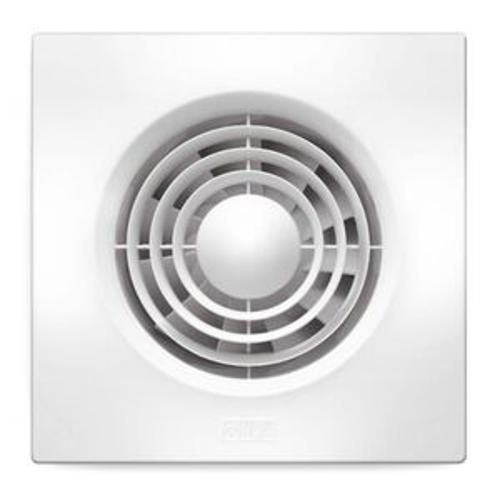 Wall Exhaust Fan Square - HPM 150mm With Timer White
