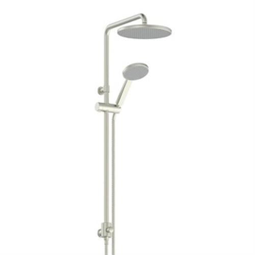 Glide RainBoost Twin Rail Shower Brushed Nickel - Greens
