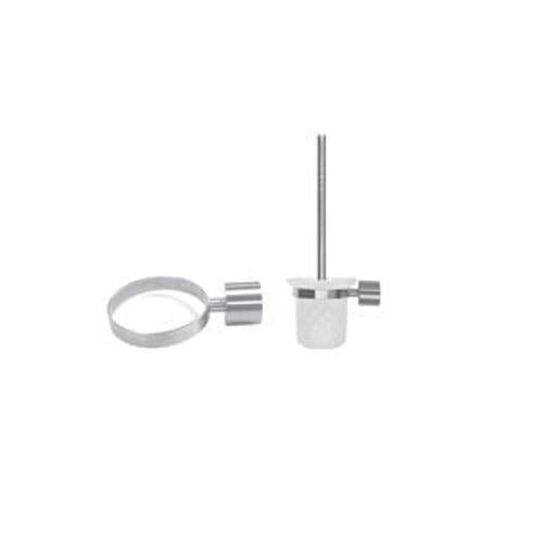 Toilet Brush Holder Round Brushed Stainless BA10-11 BSS - Tranquillity