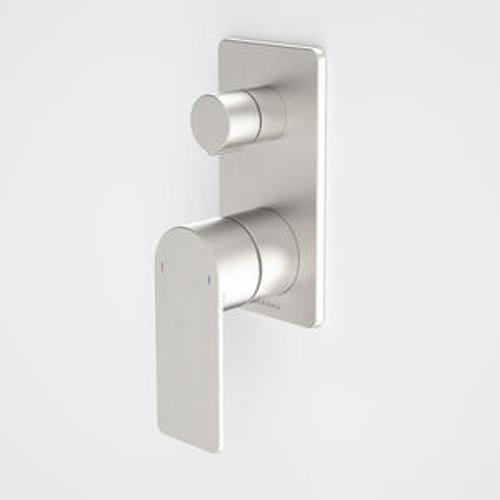Urbane II Bath/Shower Mixer With Diverter Rectangular Cover Plate Brushed Nickel