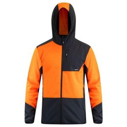 Contrast Hoodie Orange & Black - Bison L 25005OBK-L