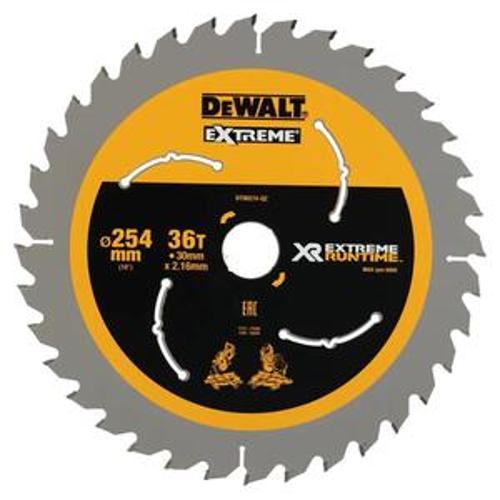 SAW BLADE XR EXTREME RUNTIME - DeWalt 254MM X 36T (16/20/25/25.4/30MM)