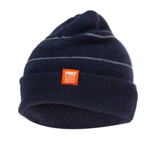Beanie Retro Reflective Navy - Pro Choice