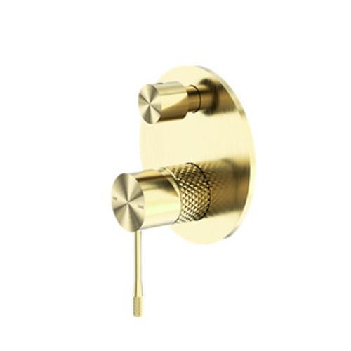 Opal Shower Mixer With Diverter Brushed Gold - Nero