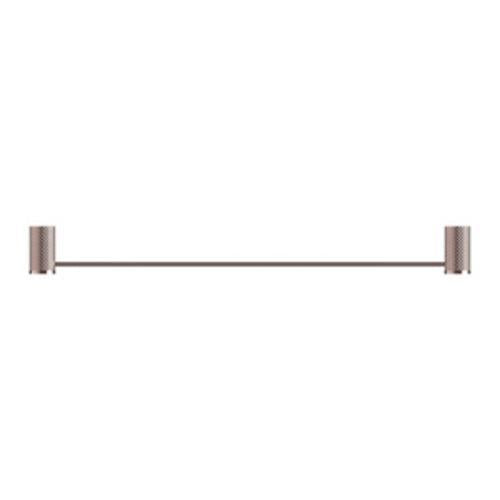 Opal Single Towel Rail - Nero 600mm Brushed Bronze