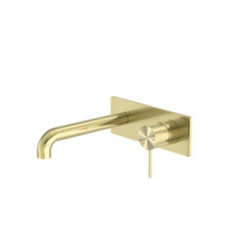 Mecca Wall Basin/Bath Mixer - Nero 120mm Brushed Gold