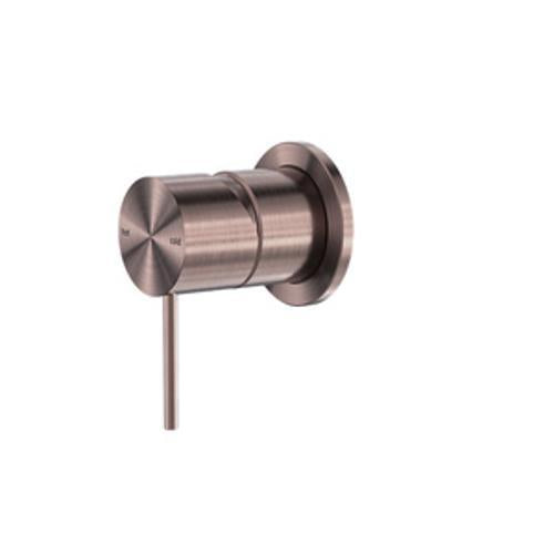 Mecca Shower Mixer 60mm Plate Brushed Bronze - Nero