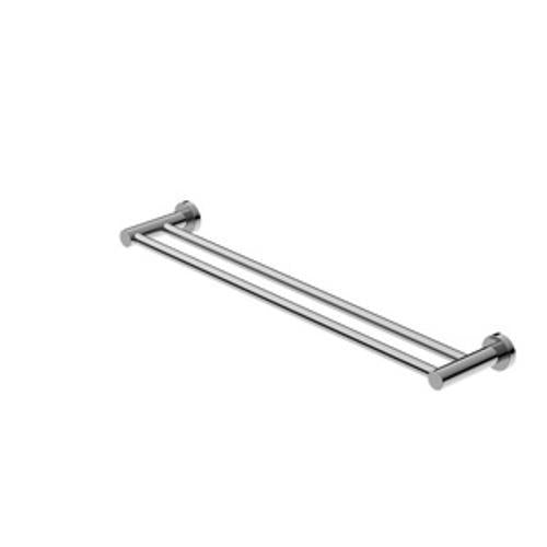 Mecca Double Towel Rail - Nero 600mm Chrome