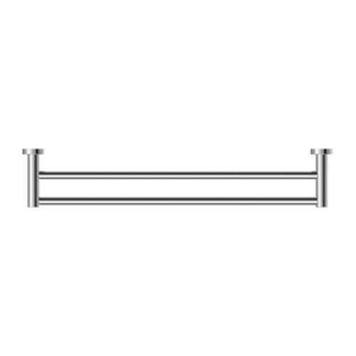 Mecca Double Towel Rail - Nero 600mm Chrome