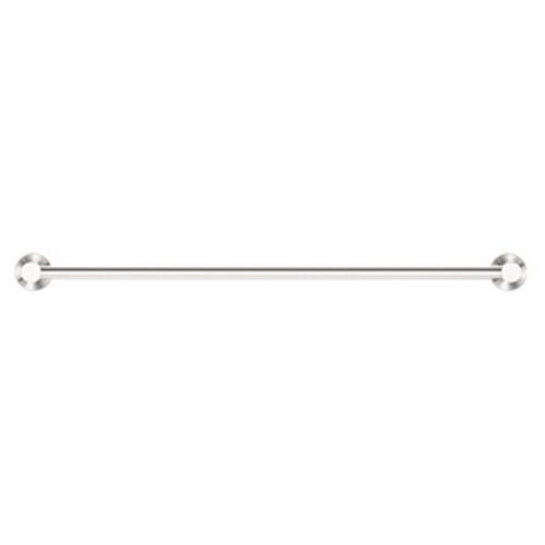 Mecca Single Towel Rail - Nero 600mm Brushed Nickel