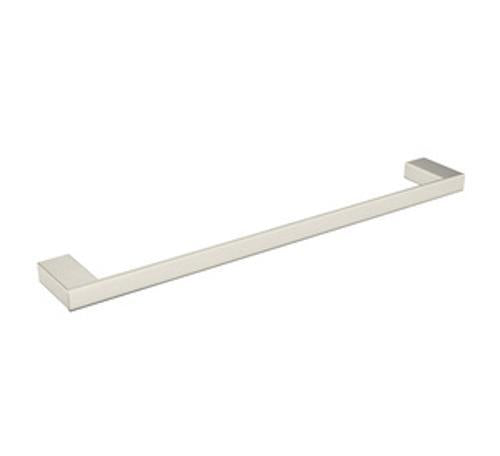 Celia Single Towel Rail - Nero 600mm Brushed Nickel