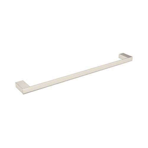 Celia Single Towel Rail - Nero 800mm Brushed Nickel