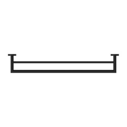 Dolce Double Towel Rail - Nero 700mm Matte Black