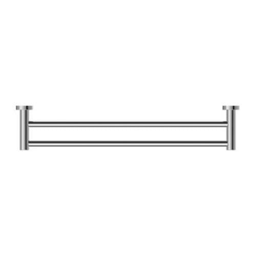 Classic Double Towel Rail - Nero 600mm Chrome