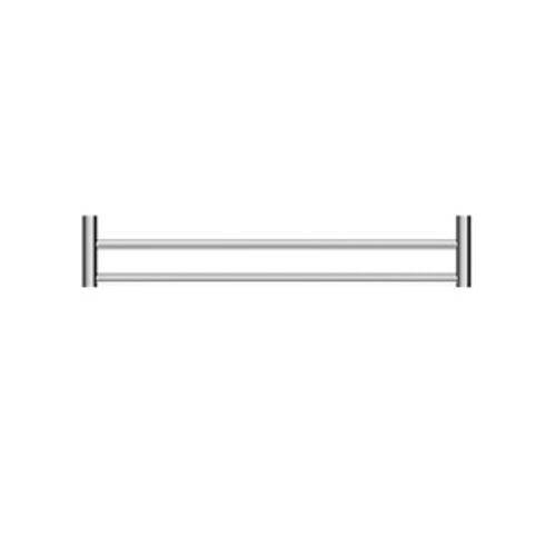 Mecca New Double Towel Rail - Nero 600mm Chrome