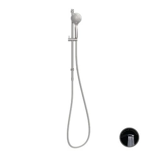 Opal Shower Rail With Air Shower Brushed Nickel - Nero