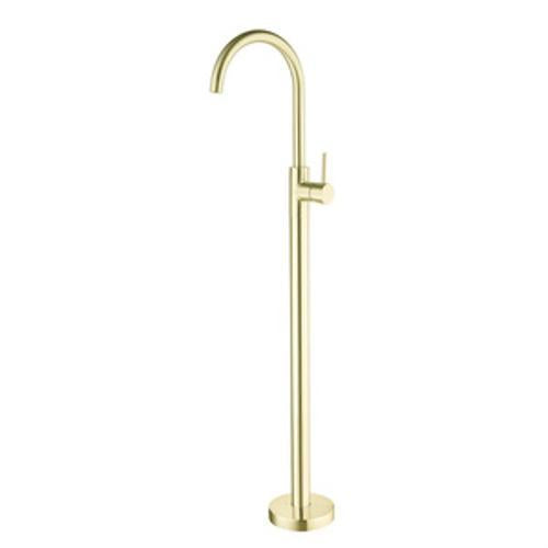Mecca Freestanding Bath Mixer Brushed Gold - Nero