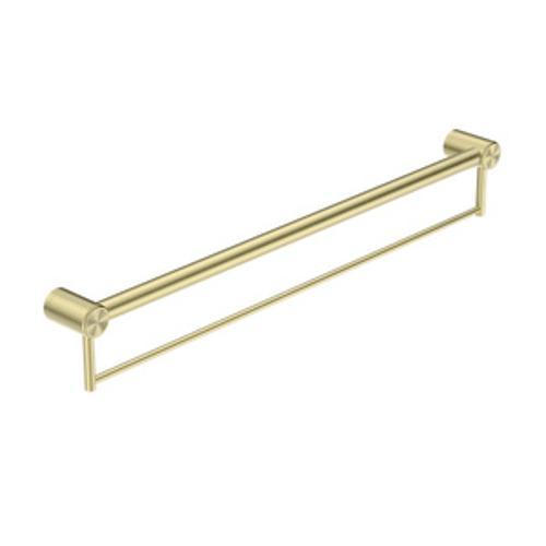 Mecca Care 32mm Grab Rail With Towel Holder 900mm Brushed Gold - Nero